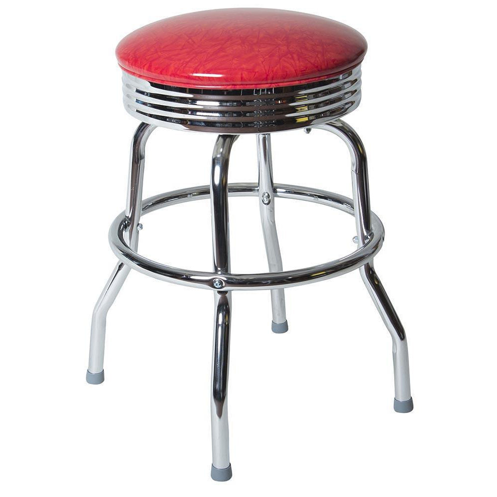 Single Ring Bar Stool with a Decorative Chrome Side – Richardson Seating